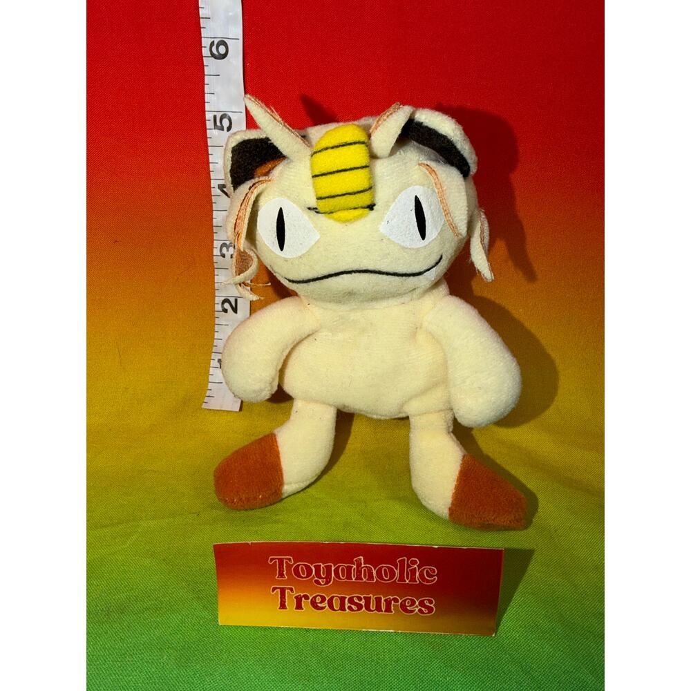 Vintage 1999 Hasbro Pokémon Meowth Treat Keepers Plush